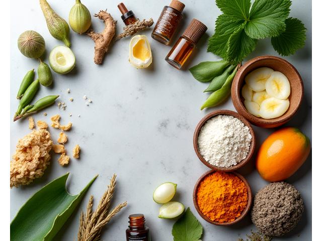 Pelbagai bahan botani organik dan semulajadi berkualiti tinggi yang diasingkan untuk formulasi kosmetik